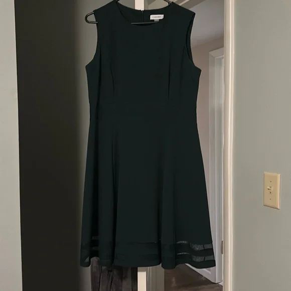 Calvin Klein | Dresses | Hunter Green Calvin Klein Dress | Poshmark